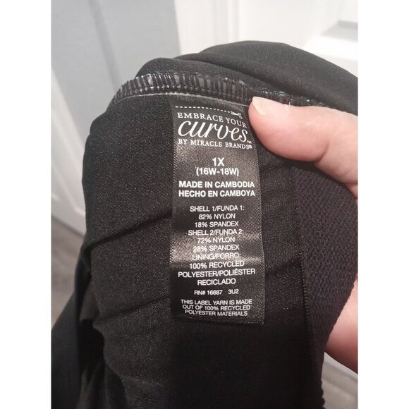 Embrace Your Curves By Miracle Brands® Women's Size 1X Makenna One Piece Blue - Picture 8 of 8